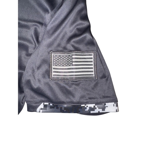 Colosseum Mens Oregon Ducks Polo Shirt XL Gray OHT USA Flag Golf Athletic - Picture 6 of 8